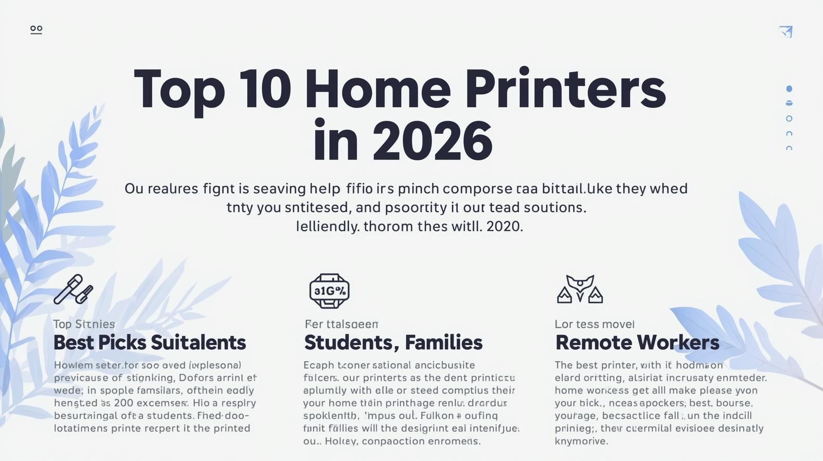 Top 10 Home Printers